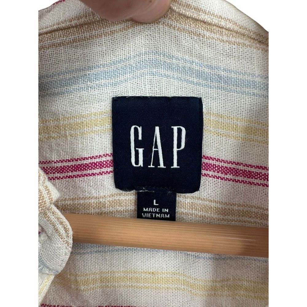 GAP Multicolor Striped Button Down Shirt - Picture 3 of 11